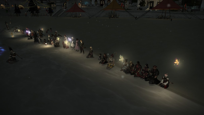 Illustration for article titled FFXIV Community Holds Massive Vigil For A Dying Player